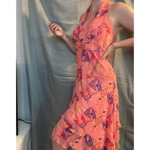 VTG Y2K Silk Butterfly Dress 🦋